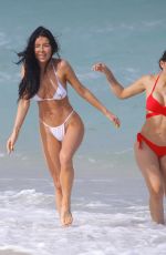 GEMMA LEE FARRELL amd PAULA SUAREZ in Bikinis at a Beach in Miami 03/21/2019