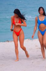 GEMMA LEE FARRELL amd PAULA SUAREZ in Bikinis at a Beach in Miami 03/21/2019