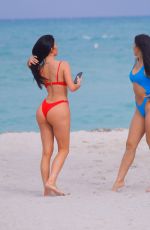 GEMMA LEE FARRELL amd PAULA SUAREZ in Bikinis at a Beach in Miami 03/21/2019