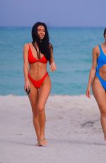 GEMMA LEE FARRELL amd PAULA SUAREZ in Bikinis at a Beach in Miami 03/21/2019