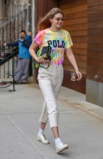 GIGI HADID Arrives at Her Apartment in New York 03/30/2019