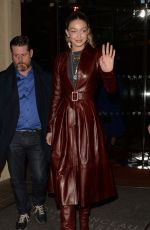 GIGI HADID Arrives at Tommy Hilfiger Fashion Show at PFW in Paris 03/02/2019