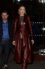 GIGI HADID Arrives at Tommy Hilfiger Fashion Show at PFW in Paris 03/02/2019