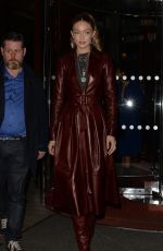 GIGI HADID Arrives at Tommy Hilfiger Fashion Show at PFW in Paris 03/02/2019