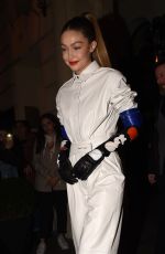 GIGI HADID Heading to Louis Vuitton Party in Paris 03/01/2019