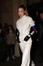 GIGI HADID Heading to Louis Vuitton Party in Paris 03/01/2019