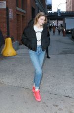 GIGI HADID Leaves a Studio in New York 03/08/2019