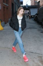 GIGI HADID Leaves a Studio in New York 03/08/2019