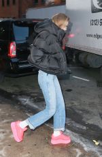 GIGI HADID Leaves a Studio in New York 03/08/2019