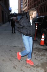 GIGI HADID Leaves a Studio in New York 03/08/2019