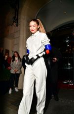 GIGI HADID Leaves Royal Monceau Hotel in Paris 03/01/2019