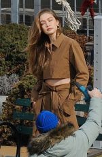GIGI HADID on the Set of a Photoshoot in New York 03/08/2019