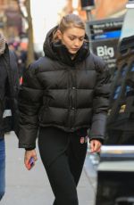 GIGI HADID on the Set of Maybelline Photoshoot in New York 03/07/2019