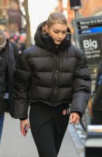 GIGI HADID on the Set of Maybelline Photoshoot in New York 03/07/2019