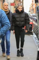 GIGI HADID on the Set of Maybelline Photoshoot in New York 03/07/2019