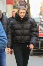 GIGI HADID on the Set of Maybelline Photoshoot in New York 03/07/2019