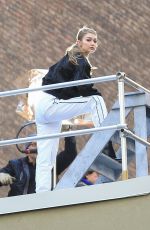 GIGI HADID on the Set of Maybelline Photoshoot in New York 03/07/2019