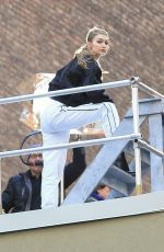 GIGI HADID on the Set of Maybelline Photoshoot in New York 03/07/2019