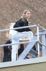GIGI HADID on the Set of Maybelline Photoshoot in New York 03/07/2019