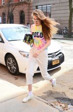 GIGI HADID Out and About in New York 03/30/019