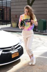GIGI HADID Out and About in New York 03/30/019