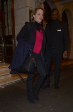 GILLIAN ANDERSON Leaves a Theatre in London 03/13/2019