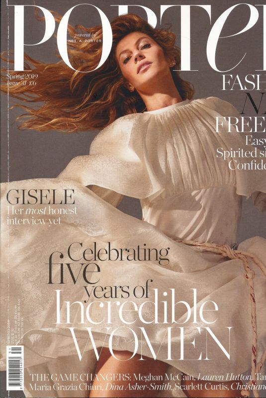 GISELE BUNCHEN in Porter Edit, February 2019