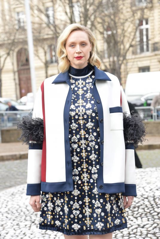 GWENDOLINE CHRISTIE at Miu Miu Show at Paris Fashion Week 03/05/2019
