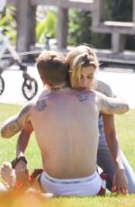 HAILEY and Justin BIEBER at a Park in Newport Beach 03/15/2019