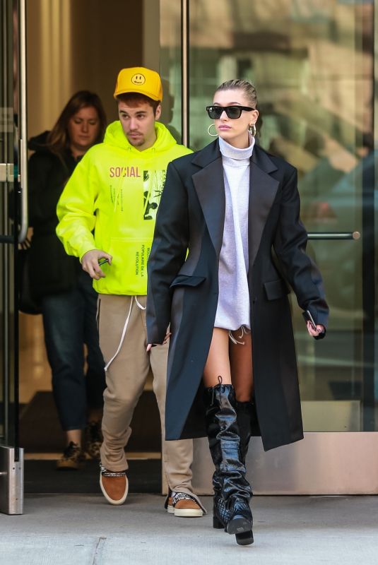 HAILEY and Justin BIEBER Leaves Hailey