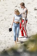 HAILEY and Justin BIEBER Out on Newport Beach in California 03/20/2019