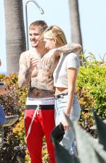 HAILEY and Justin BIEBER Out on Newport Beach in California 03/20/2019