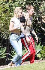 HAILEY and Justin BIEBER Out on Newport Beach in California 03/20/2019