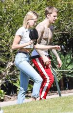 HAILEY and Justin BIEBER Out on Newport Beach in California 03/20/2019