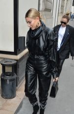HAILEY BIEBER Arrives at a Fitting for Louis Vuitton Show in Paris 03/03/2019