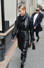 HAILEY BIEBER Arrives at a Fitting for Louis Vuitton Show in Paris 03/03/2019