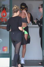 HAILEY BIEBER at a Yoga Session in Los Angeles 03/27/2019