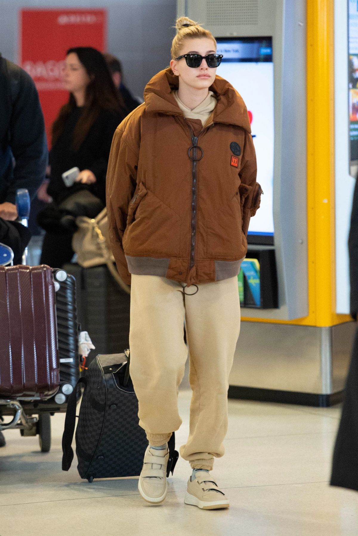 HAILEY BIEBER at JFK Airport in New York 03/04/2019 - HawtCelebs