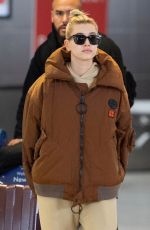 HAILEY BIEBER at JFK Airport in New York 03/04/2019