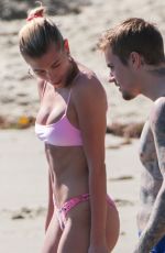 HAILEY BIEBER in Bikini at a Beach in Laguna Beach 03/17/2019