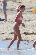 HAILEY BIEBER in Bikini at a Beach in Laguna Beach 03/17/2019