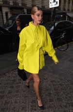 HAILEY BIEBER Leaves Balmain Store in Paris 03/03/2019