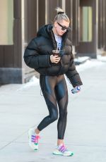 HAILEY BIEBER Out in New York 03/05/2019