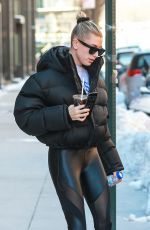 HAILEY BIEBER Out in New York 03/05/2019