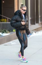 HAILEY BIEBER Out in New York 03/05/2019