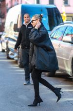 HAILEY BIEBER Out in New York 03/09/2019