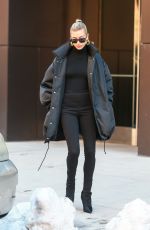 HAILEY BIEBER Out in New York 03/09/2019
