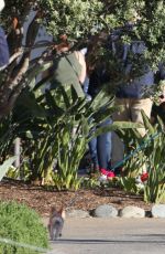 HAILEY BIEBER Out with Her Dog in Laguna Beach 03/30/2019