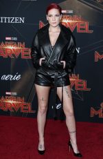 HALSEY at Captain Marvel Premiere in Hollywood 03/04/2019