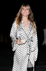 HEIDI KLUM Leaves Billie Eilish Album Release Party in Los Angeles 03/28/2019